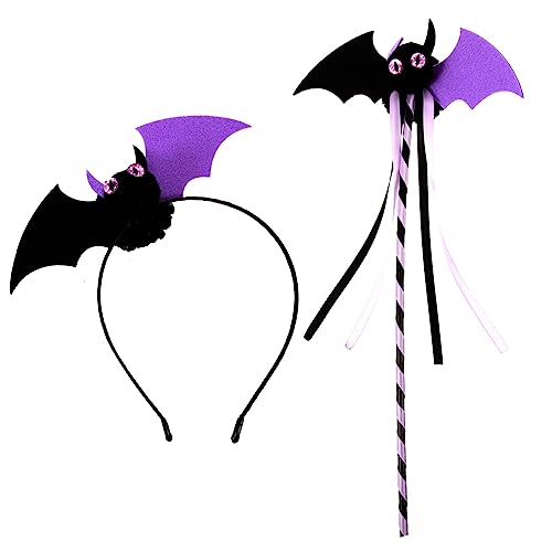 EXCEART 1 Satz Halloween-fledermaus-haarschmuck Halloween-fledermaus-stirnband Geisterhaarbänder Spinnen-stirnband Halloween-headbopper Halloween-stirnband Cosplay Kind Kleidung Vlies von EXCEART