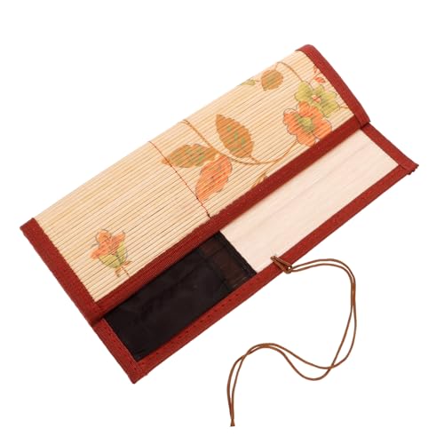 EXCEART Kalligraphie Pinselhalter Aufrollbar Handgemachte Stiftetui für Bleistiftmalerei Sichere Aufbewahrungstasche für Kunstzubehör Langlebig und Praktisch von EXCEART