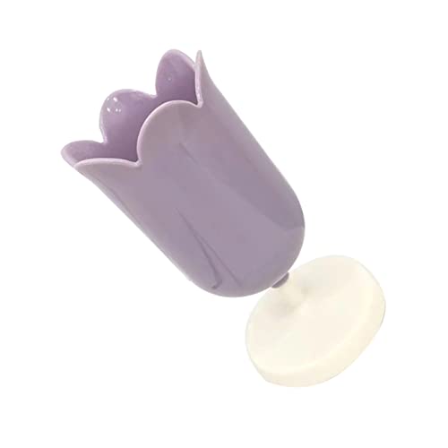 EXCEART Stifthalter Kasten Büro Zubehör Bürstenhalter Make-up-pinselhalter Violett Student Blütenblattform Aufbewahrungskiste Lippenstift von EXCEART