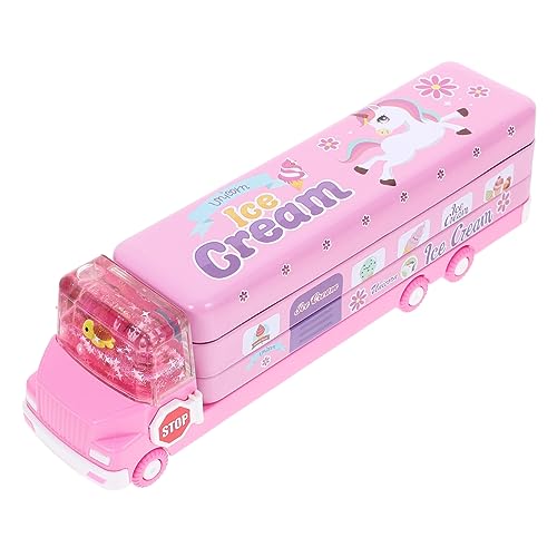 EXCEART Kasten Federmäppchen Für Kinder Cartoon Federmäppchen Stiftbehälter Stift-Organizer Kawaii-bleistiftbox Cartoon-federmäppchen Hohe Kapazität Schüler Metall Stifthalter von EXCEART