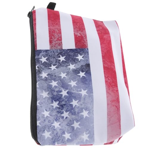 EXCEART Kosmetiktasche Mit Flagge Bleistiftbeutel Kulturbeutel Kosmetiktasche Mit Reißverschluss Münzgeldbörsen Make-up-Organizer-Tasche Kosmetiktaschen Mäppchen Lagerung Polyester 3D von EXCEART