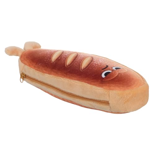 EXCEART Brot-federmäppchen Kawaii Mit Reißverschluss Großes Stiftetasche Für Schule Und Büro Schmales Federmäppchen Für Teenager-mädchen Weiches Material Leicht Zu Reinigen von EXCEART