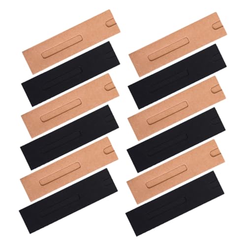 EXCEART Minimalistisches Stifteetui Aus Papier 50 Stück Einzelne Stifttasche Weiche Stifthülle Mit Fenster Für Den Büro- Und Heimgebrauch von EXCEART