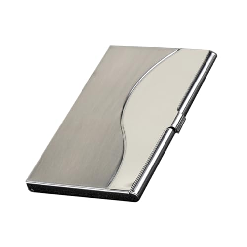 EXCEART Namensfall Kreditkartenetui Container Metallgehäuse funktionierender Halter Reisezubehör Silver von EXCEART