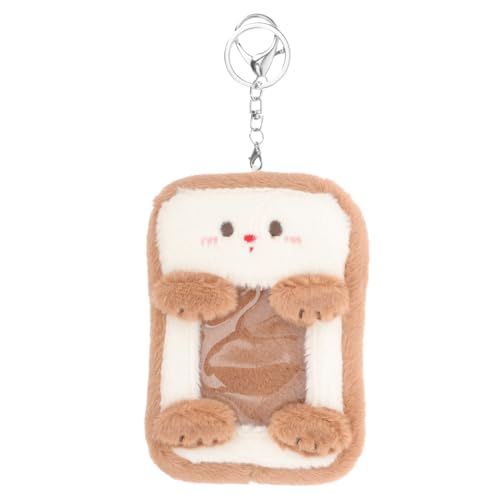 EXCEART Niedlicher Ausweishalter Schlüsselanhänger Plüsch Sichtbares Kartenetui Für Studenten Büro Bibliotheksausweise von EXCEART