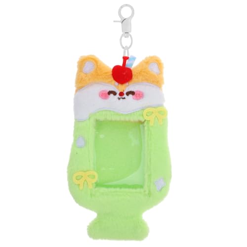 EXCEART Niedlicher Schlüsselanhänger Plüsch Fotokartenhülle Cartoon-ausweishalter Kawaii-führerscheinhülle Vertikaler Ausweisträger Für Jungen Und Mädchen Studenten von EXCEART