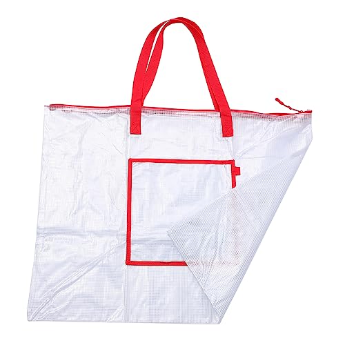 EXCEART Poster-Einkaufstasche Rote Plakatwand Portfolio-aufbewahrungstaschen Aus Segeltuch Tragetaschen Für Transparente Tasche Für Pinnwand Große Tragetasche Mit Reißverschluss PVC von EXCEART