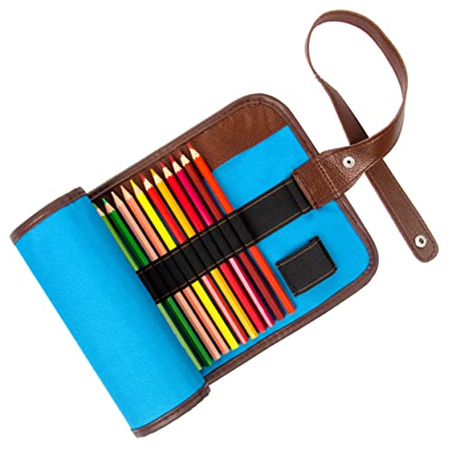 EXCEART Mäppchen Farbstift-Organizer Farbstifthalter Buntstiftetui Federmäppchen Aufrollen Federmäppchen Für Erwachsene Tasche Für Farbstifte Farbiges Aufbewahrungstasche Stifte Organizer von EXCEART