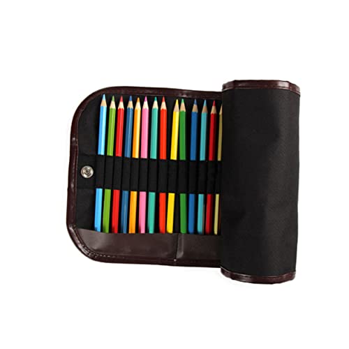 EXCEART Federmäppchen- Aufrollbare Federmäppchen Für Künstlerbedarf Aufbewahrungstasche Aus Segeltuch Mit 36 ​​fächern Einfaches Öffnen Und Schließen Für Zeremonien von EXCEART
