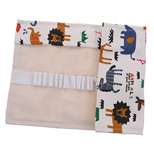 EXCEART Segeltuch Bleistift-roll-up-Tasche Mit Stift-Halter Für Bleistifte Und Stifte Tragbare Aufbewahrungstasche Für Stifte Bleistifte Und Aquarellpinsel von EXCEART