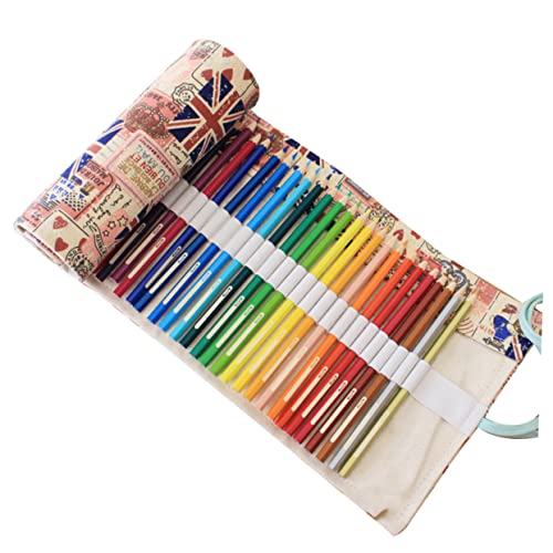 EXCEART Rollstifthalter Federmäppchen Ästhetik Aufbewahrungsorganisator Für Bastelarbeiten Federmäppchen Masse Abteil Federmäppchen Groß Bleistift-aufbewahrungs-Organizer Strickstifthalter von EXCEART