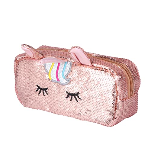 EXCEART Frau Handtaschen Glitzer-Kosmetiktasche Clutch-geldbörse Für Damen Glänzend Glitzernde Wende-Kosmetiktasche Kleine Make-up-Organizer-Tasche Meerjungfrau Männer Und Frauen Mäppchen von EXCEART