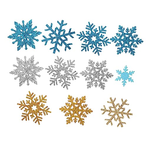 EXCEART Schneeflocken DIY Haarschmuck Bastelmaterialien Für Haarspangen Weihnachtsdeko Handgefertigte Haaraccessoires Zufällige Farben Und Stile von EXCEART