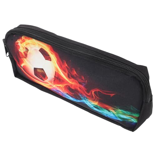 EXCEART Schreibwarentasche Für Grundschüler Stiftetui Mit Reißverschluss Sport-federmäppchen Aufbewahrungsbehälter Für Bleistifte Tragbare Stifttasche Reisen Handlich Fußball Polyester von EXCEART