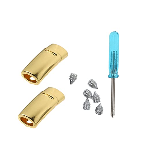 EXCEART Schultergurt 2 Sets Schnürsenkel Schnalle Lock Metall Schnell Magnet Goldene Metall Spannschloss Keine Krawatte Schnürsenkel Zubehör für Kinder Erwachsene Magnetische Schuh Saiten von EXCEART