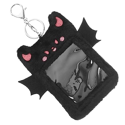 EXCEART Sichtbarer Kartenhalter Plüsch Postkartenhalterbusskartenhalter Kartenhalter Schlüsselkartenhülle von EXCEART