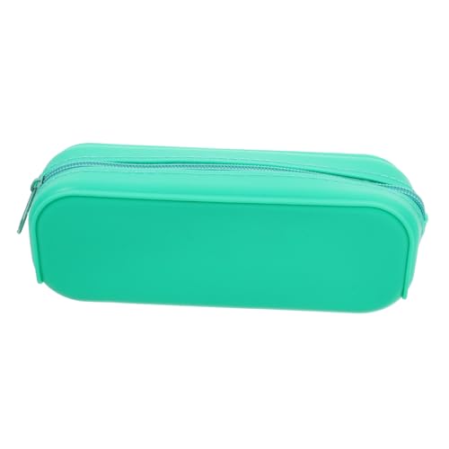 EXCEART Silikon-Feder Mäppchen Etui Farbiges Federmäppchen Kleines Federmäppchen Bleistiftbeutel-ästhetik Kleine Bleistifttasche Federmäppchen Aus Silikon Kieselgel Light Green von EXCEART