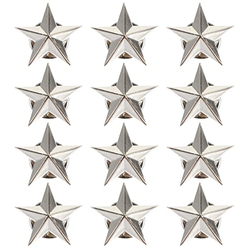 Sternkragen Revers Pin 12 Stücke Stern Brosche Metall Stern Abzeichen Anstecknadel Veterans Day Anstecker Badge Pins für Damen Herren Kleidung Anzug Hut Kostüm Dekoration S Sternhut- Pins von EXCEART