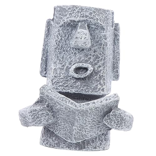 EXCEART Stifthalter Ständer Für Brillengestelle Osterinsel-skulptur Brillenständer Monolith-Moai-Kopf-skulptur Schreibwarenhalter Bleistiftbecher Sonnenbrille Schreibtischstift Kind Harz von EXCEART