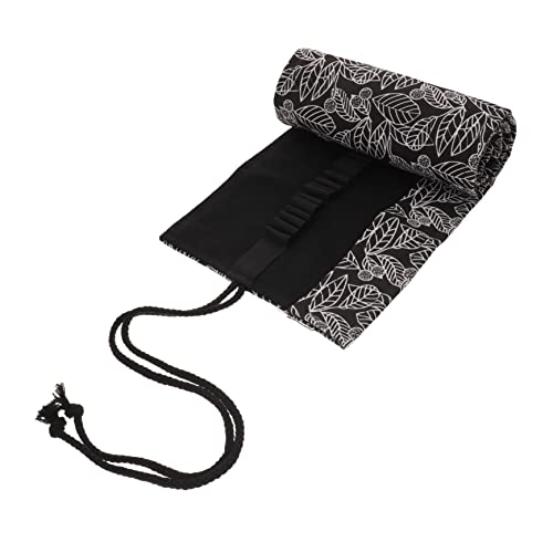 EXCEART Tasche Für Bleistiftspitzer Münze Taschen Federmäppchen Kunststifte Süße Bleistifte Anspitzer Halter Organizer Für Markierungskoffer Bleistift-Organizer Black Segeltuch von EXCEART