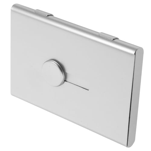 EXCEART Aufbewahrungsbox für Karten Visitenkartenhalter aus Metall Visitenkartenhalter für USB-Sticks Kartenmappe kartenschutz Geschäftskartenhalter Reisebrieftasche Namenskarten-Organizer von EXCEART