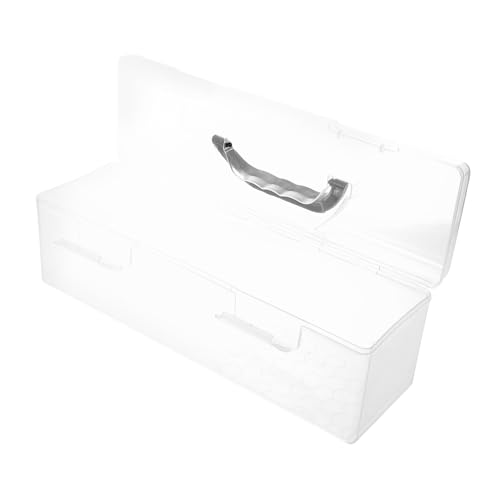 EXCEART Transparenter Pinselhalter Aus Kunststoff Mit Griff Organizer Für Bastelarbeiten Farbaufbewahrungsbox Werkzeugaufbewahrungsbox Pinselhalter Für Künstler Künstler-werkzeugkasten von EXCEART