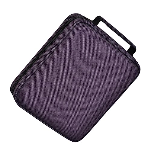 EXCEART Tragbare Schreibwarentasche Make-up-Taschen-Organizer Groß Multifunktionales Federmäppchen Organizer Für Handtascheneinsätze Schrubbtuch Violett Männer Und Frauen Halterung Stift von EXCEART