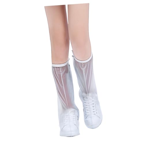 EXCEART wasserdichte Überschuhe Regenüberschuhe für Erwachsene Stiefel Männer Abdeckung wasserdichte schuhüberzieher Regen Überschuhe Schuhüberzüge wiederverwendbar Schuhe Decken Weiß von EXCEART