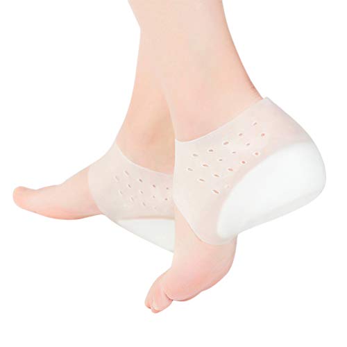 Exceart Fersenschale Einlegesohlen Halbe Höhe Erhöhung Einlegesohlen Unsichtbare Silikon Schuh Lift Fersenpolster 3 5 cm Männer Frauen (Für Größe 40-46) von EXCEART