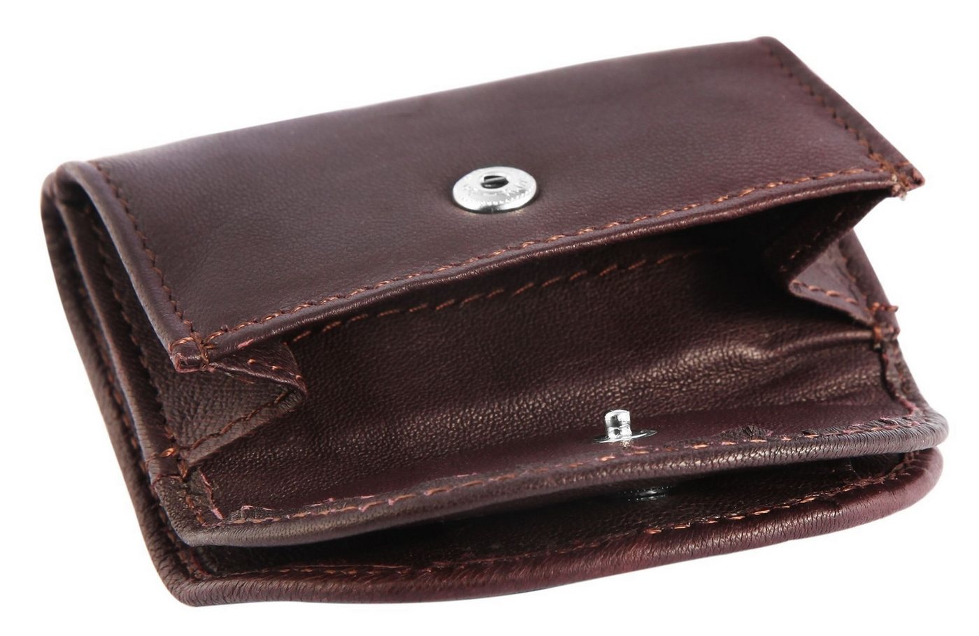 EXCELLANC Geldbörse Manessa Echtleder, Unisex, 5,2 x 7,8 cm von EXCELLANC