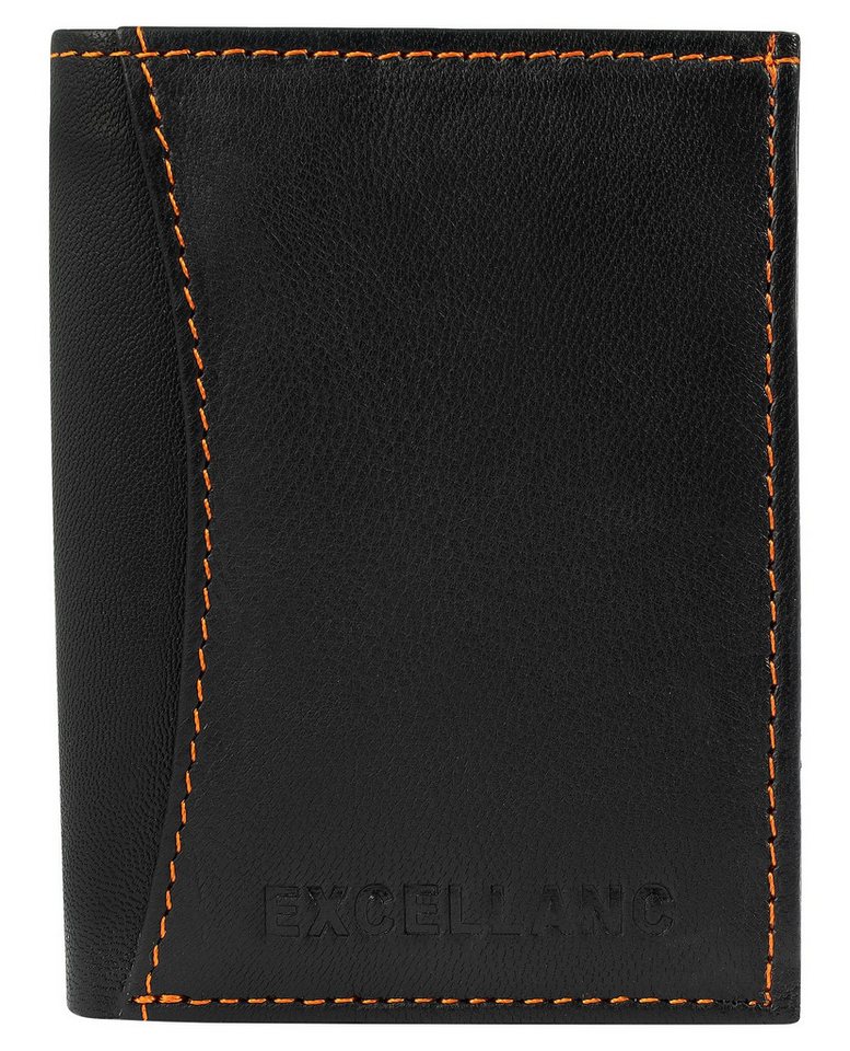 EXCELLANC Geldbörse Maysin Echtleder, Hochformat, 10,4 cm x 7,8 cm von EXCELLANC