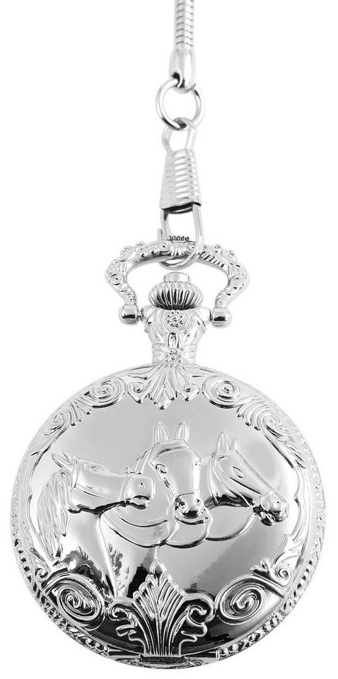EXCELLANC Quarzuhr EX0245 Excellanc Taschenuhr, Pferde von EXCELLANC