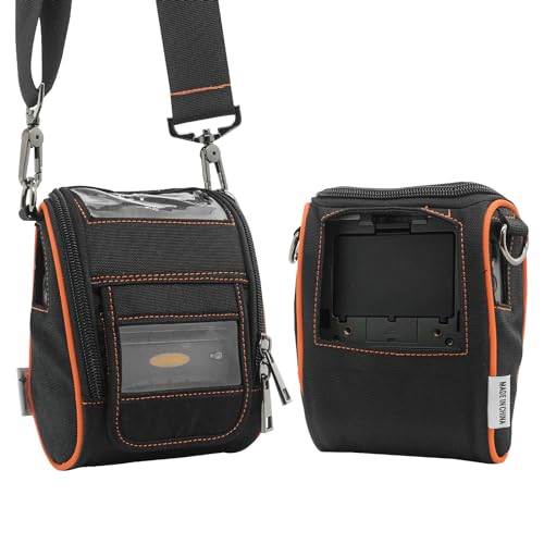 EXCEPRINT Tragetasche für Zebra ZQ510 & ZQ511 – tragbare Thermo-Etikettendrucker-Tasche mit Schultergurt und Gürtelclip, einfacher Transport und Schutz, bequemer Etikettenzugriff von EXCEPRINT