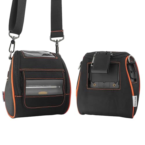 EXCEPRINT Tragetasche für Zebra ZQ520 & ZQ521 – tragbare Thermo-Etikettendrucker-Tasche mit Schultergurt und Gürtelclip, einfacher Transport und Schutz, bequemer Etikettenzugriff von EXCEPRINT