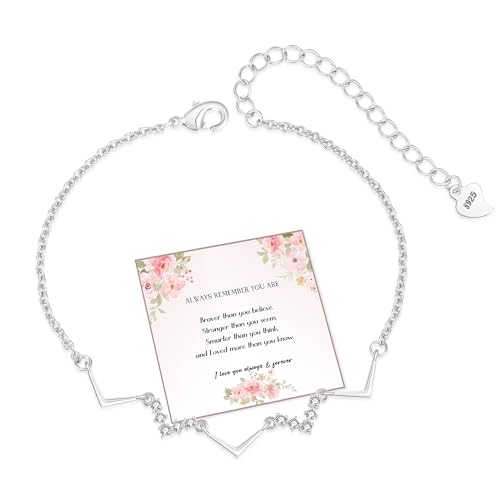 EXGOX Damen Armband Infinity Armband Damen 925 Sterling Silber Herz Armband Unendlichkeit Herz Armbänder Damen Armbänder Silber Gold Rosegold Weihnachten Geschenk für Sie Frauen von EXGOX