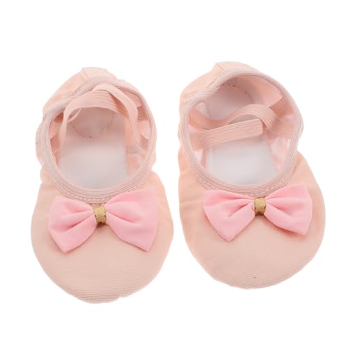 EXHUMKY 1 Paar Mädchen Tanz Schuh Weiche Ballett Hausschuhe Für Kinder Praxis Aufführungen Bequeme Schuhe Für Junge Tänzer Mädchen Ballett Schuh von EXHUMKY