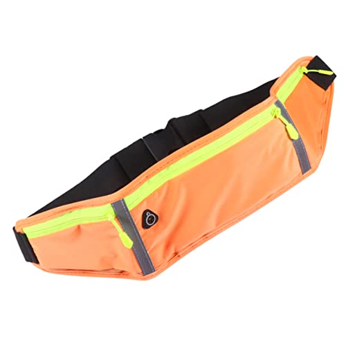 EXHUMKY 1 Stück wasserdichte Sport -taillenbeutel Laufgürtel Tailentasche Für Männer Klopfen wasserdichte Hüfttasche Modern Laufende Hüfttasche Fachtasche Läuft Nylon-verbund-TPU Orange von EXHUMKY