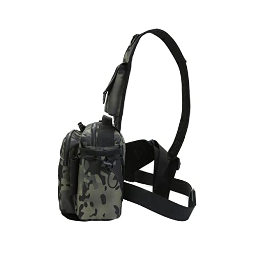 EXHUMKY 1stück Multifunktionale Angeltasche Für Fischereiausrüstung Tragbare Schultertasche Für Angeln Dunkelkamouflage Für Outdoor-aktivitäten von EXHUMKY