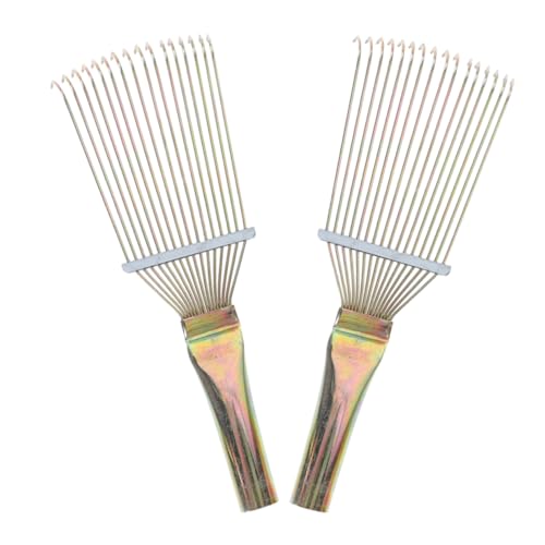 EXHUMKY 2 Stücke Pferdepflege Rechen Wolle Kamm Schafe Pflege Rechen Vieh Haar Bürste Sicher Und Bequem Für von EXHUMKY