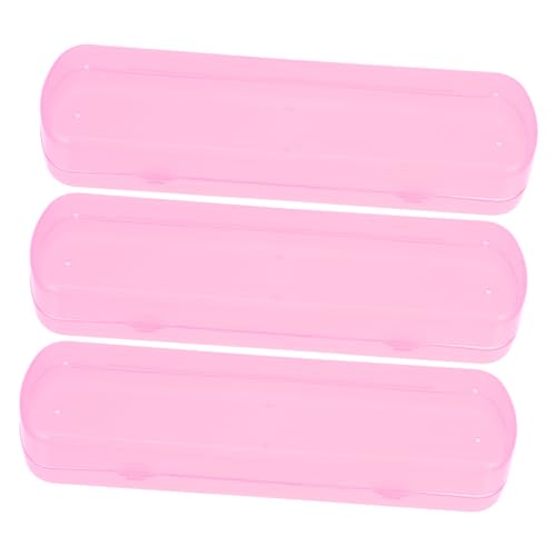 EXHUMKY 3stücke Kunststoff-zahnbürstenetui Für Unterwegs Reise-zahnbürstenbehälter Aus Pp-Material Tragbarer Zahnbürsten-Organizer Mit Dichter Abdichtung Geeignet Für Reisen Camping von EXHUMKY