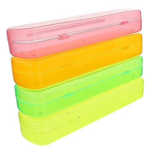 EXHUMKY 4stücke Zahnbürstenbox Aus Reisezahnbürstenbox Business-zahnbürsten-Organizer Aufbewahrungsbox Für Zahnbürsten Und Zahnpasta Für Reisen Camping Und Heimgebrauch von EXHUMKY