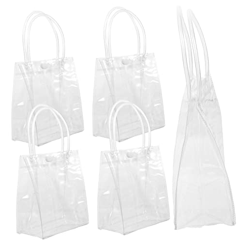 EXHUMKY 5 Stück Tragetasche Faltbare Weinbeutel Wiederverwendbare Weinbeutel Durchsichtige Taschen Mit Griffen Weinträgertasche Zellophanbeutel Klarer Tasche PVC EXHUMKY 5 Stück Tragetasche Faltbare Weinbeutel Wiederverwendbare Weinbeutel Durchsichtige Taschen Mit Griffen Weinträgertasche Zellophanbeutel Klarer Tasche PVC von EXHUMKY