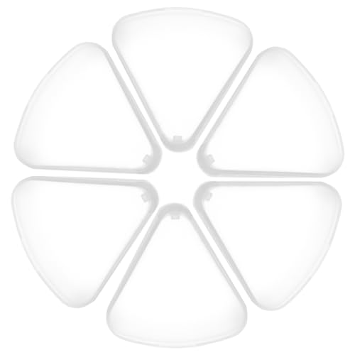 EXHUMKY 6stücke Dreieckige Puderquasten-halter-etui Schminkschwamm-aufbewahrungsbox Beauty Sponge Holder Make-up Puff Organizer Puderquasten-travel-case Platzsparendes Kunststoff-puff-etui von EXHUMKY