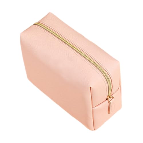 EXHUMKY Große Tragbare Kosmetiktasche Aus Organizer Für Make-up Und Reiseutensilien Vielseitiger Aufbewahrungshalter Zartem Kirschrosa Für Damen Und Unterwegs von EXHUMKY