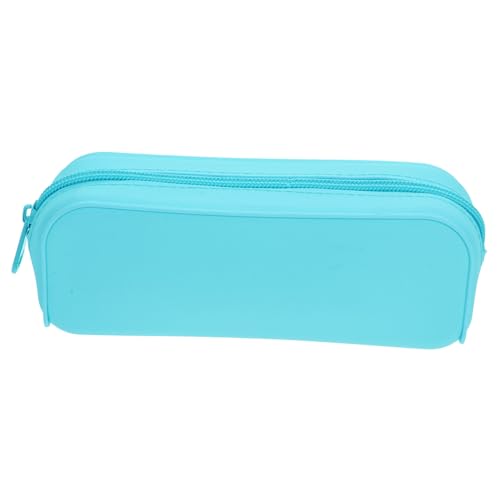 EXHUMKY Pencil Case aus Hochwertigem Silikon Dünn und Leicht Große Kapazität Reißfest und Waschbar Tragbare Federtasche für Schule und Büro Bunte Farbauswahl für Mädchen und Frauen von EXHUMKY