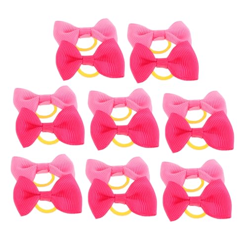 EXHUMKY Tierhaar-accessoires – 16 Haarschleifen Für Hunde Mehrfarbige Haargummis Mit Schleife Für Hunde Modische Haarschleife Für Haustiere Für Mädchen von EXHUMKY