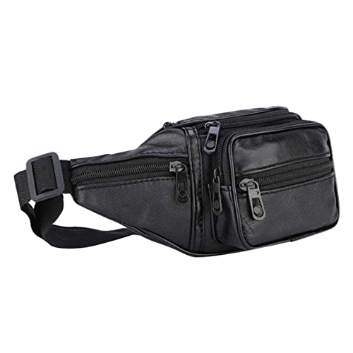 EXHUMKY Tragbare Gürteltasche für Herren Multifunktionale Hüfttasche Rindsleder und Langlebig für Reisen Sport und Freizeitaktivitäten von EXHUMKY