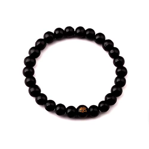 EXINOX Tibetanisches Armband Sandelholz Perlen Herren Damen - Schwarz von EXINOX