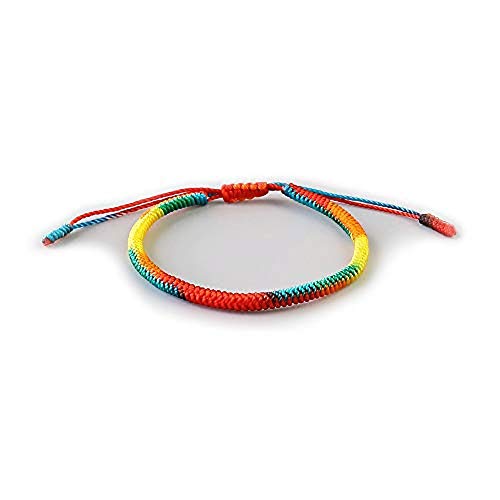 EXINOX Tibetanisches Spirituelles Armband für Männer und Frauen, handgefertigtes Armband, traditioneller buddhistischer Knoten, positive Energiechakren von EXINOX