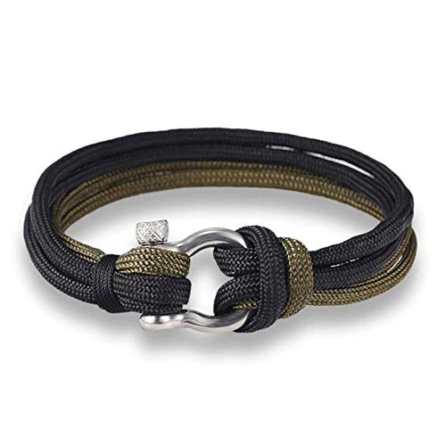 Exinox Armband, nautisch, Bügel aus Stahl, Herren und Damen, Leder, Edelstahl, Edelstahl, von EXINOX